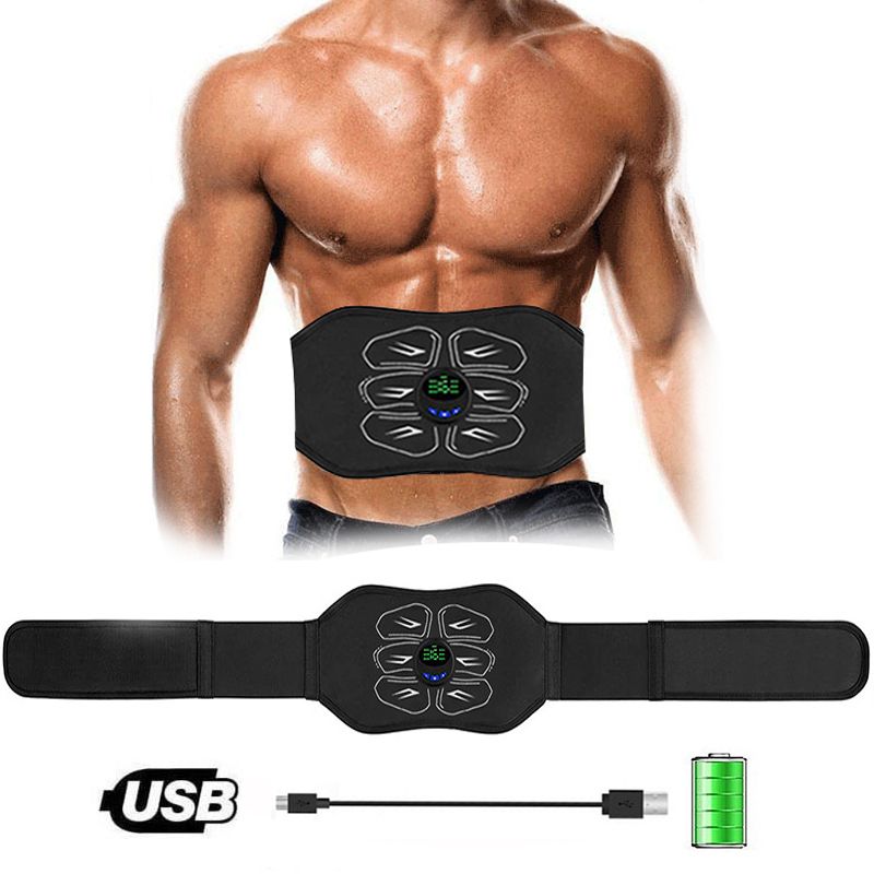 Muscle Stimulation Belt Vibration ABS Stimulator Abdominal Trainer Exerciser