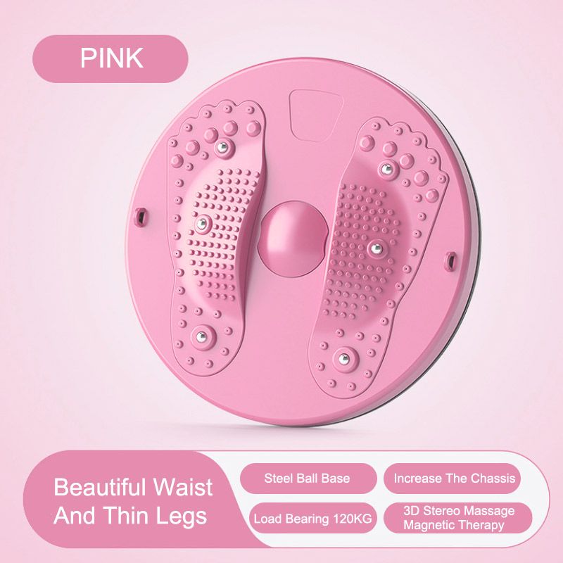 BodyBuilding Fitness Twist Waist Disc Health Trainer Fitness Equipment Balance Board-PINK