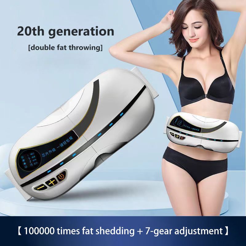 Slimming Machine Weight Loss Back Massager Lazy Fitness Exercise Equipment Belt-Red