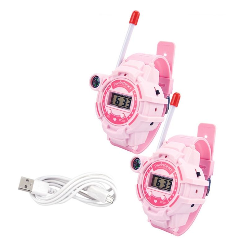 HX5D 2 Pcs Children's Watch Walkie-Talkie Toy Kids Time