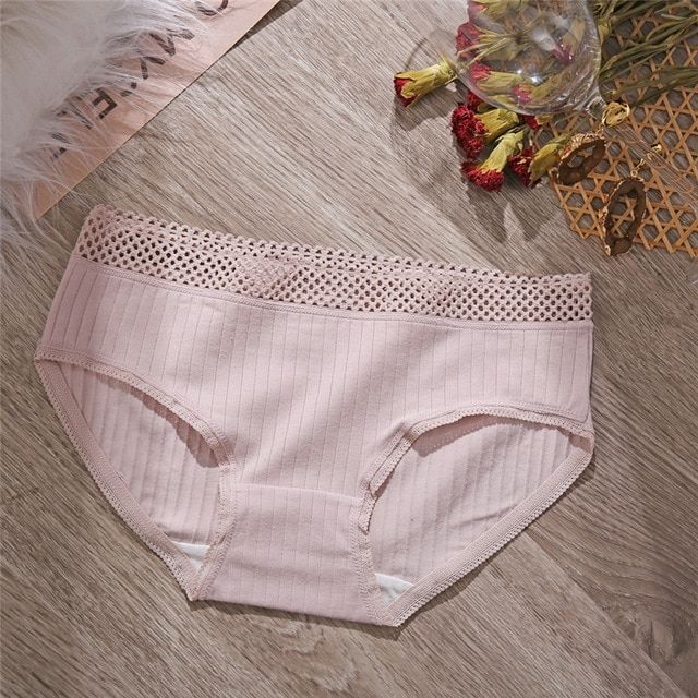 3Pc Women's Cotton Panties Hollow Waist Y  Soft Briefs For Women Female Lingerie Fashion Ladies Underpants L-2XL