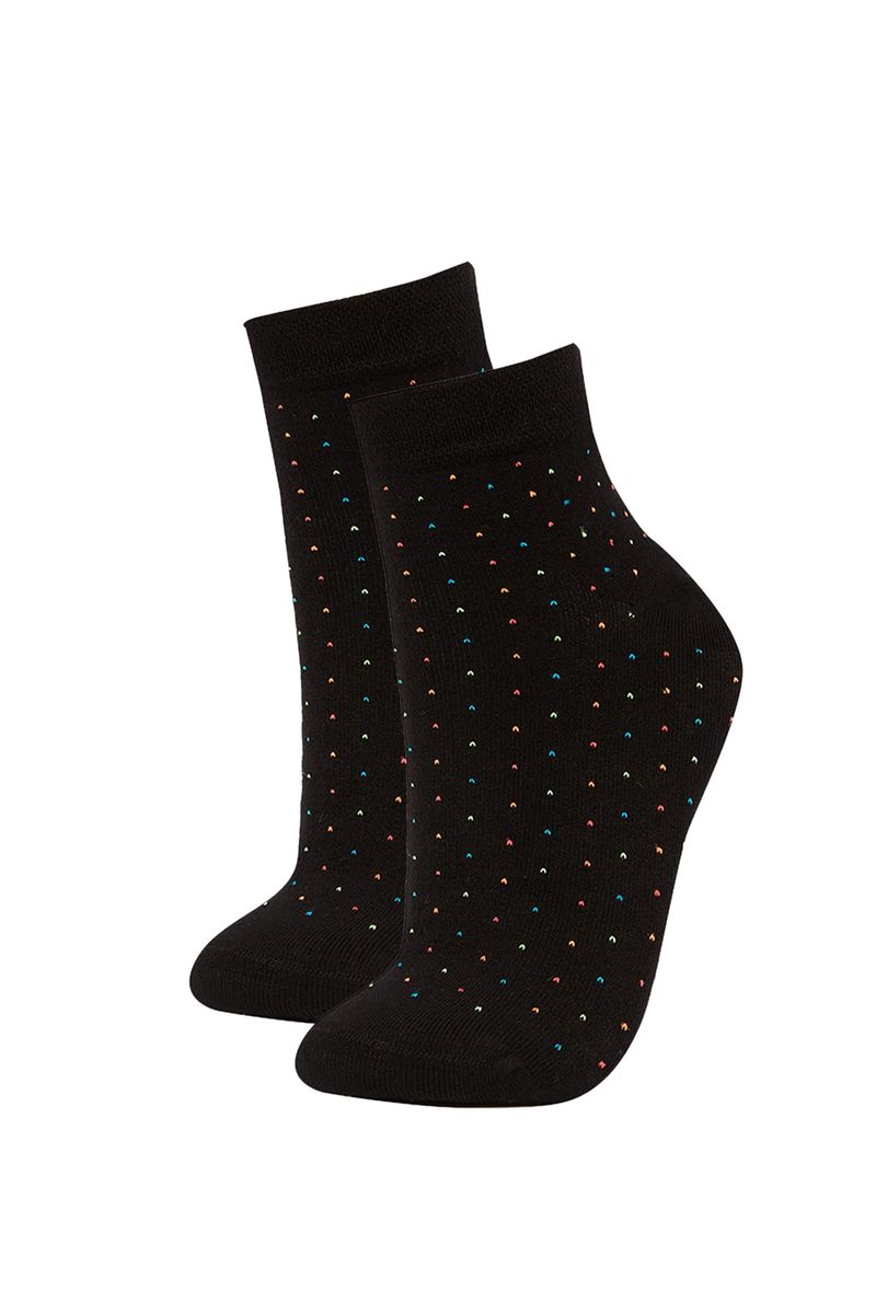 Woman Low Cut 2 Low Cut Socks-Black