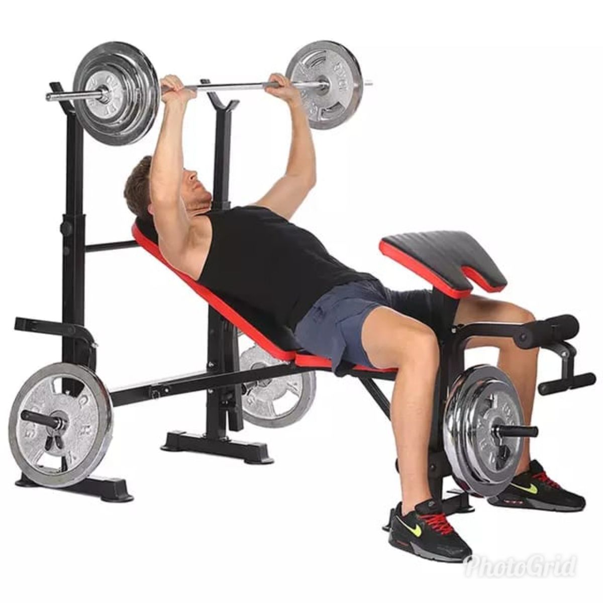 Standard Weight Bench With 30KG Barbell Multi Purpose