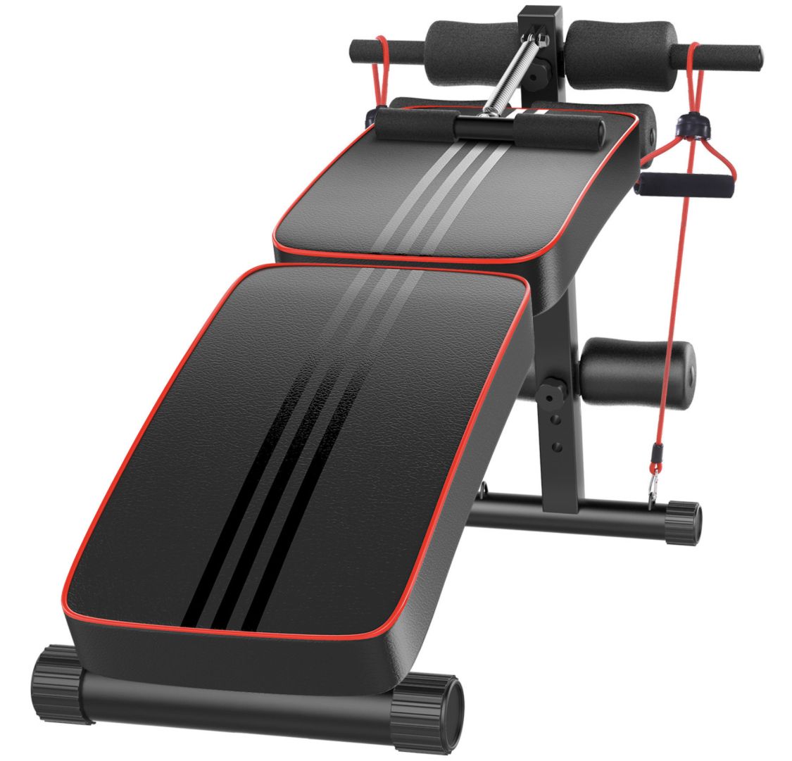 Adjustable Workout Bench With Resistance Band