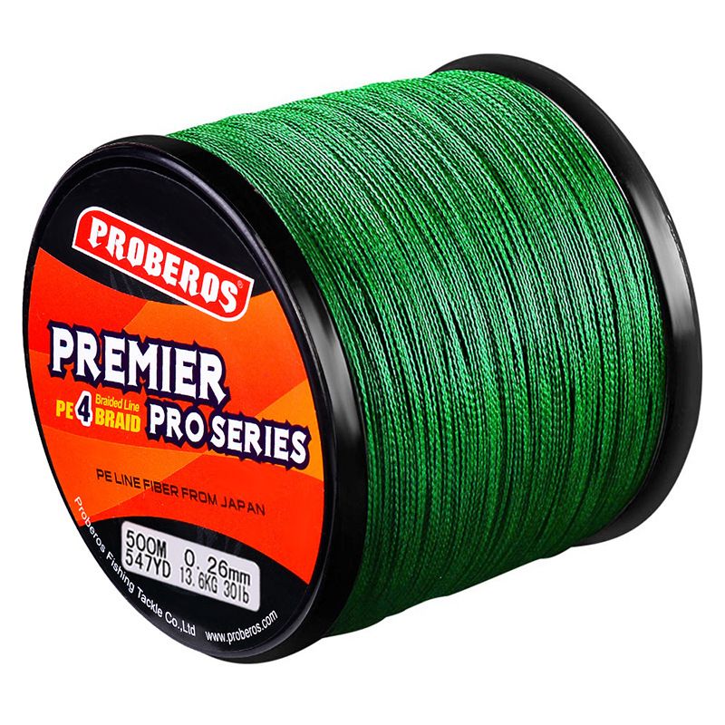 500M Multicolor PE Braided Wire 4 Strands Multifilament Fishing Line Super Strong PE