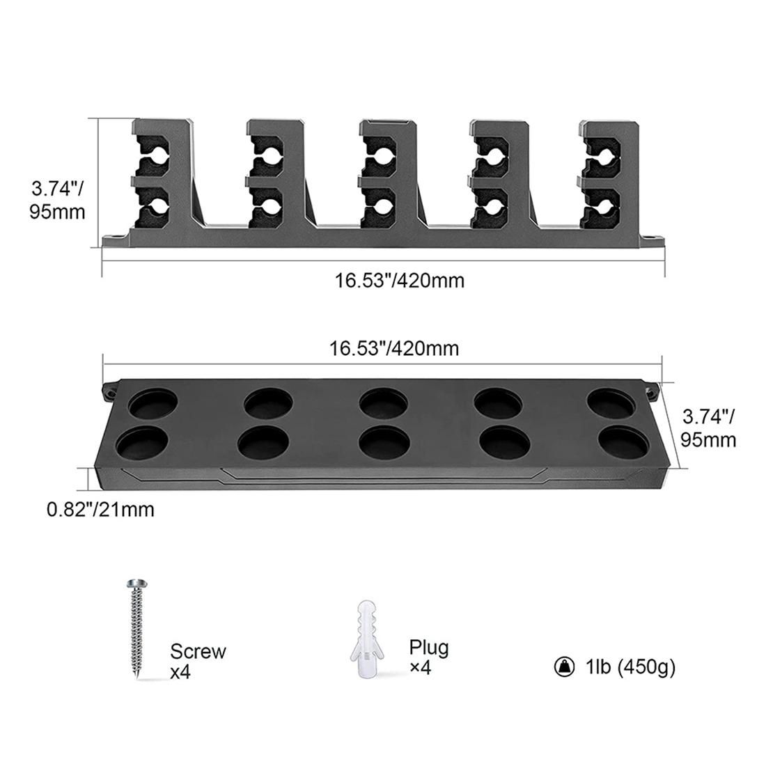 Fishing WV4 Fishing Rod Holders Vertical Wall Rod Rack