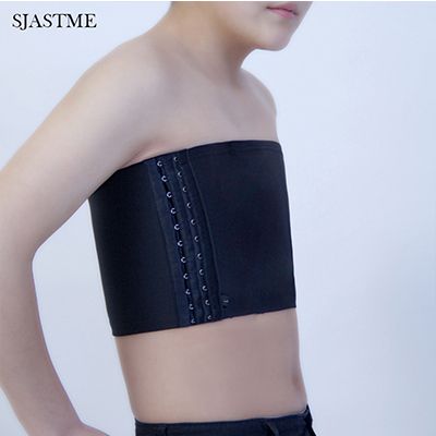 Tomboy Bra Intimates Crop Les  Slim Chest Breast Binder Buckle Bra Tank Top Undershirt Tube Top Bandeau Strapless