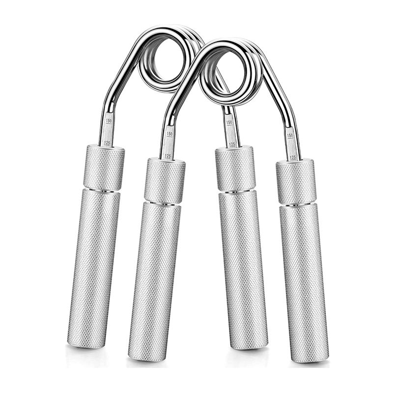 2Pcs Hand Grip Strength  Metal Grip Strength Trainer No Slip Heavy-Duty with Adjustable Resistance 50-150 Lbs