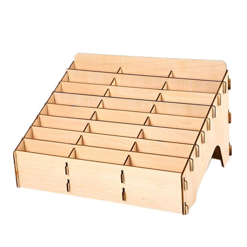 DIY Wooden Model Modular Stand Storage Rack DIY Art