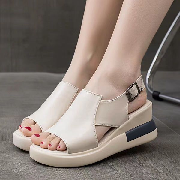 2022 Women's Fashion Wedge Sandals - Beige