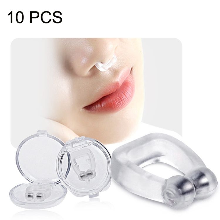 10 PCS Silicone Magnetic Snoring Stopper