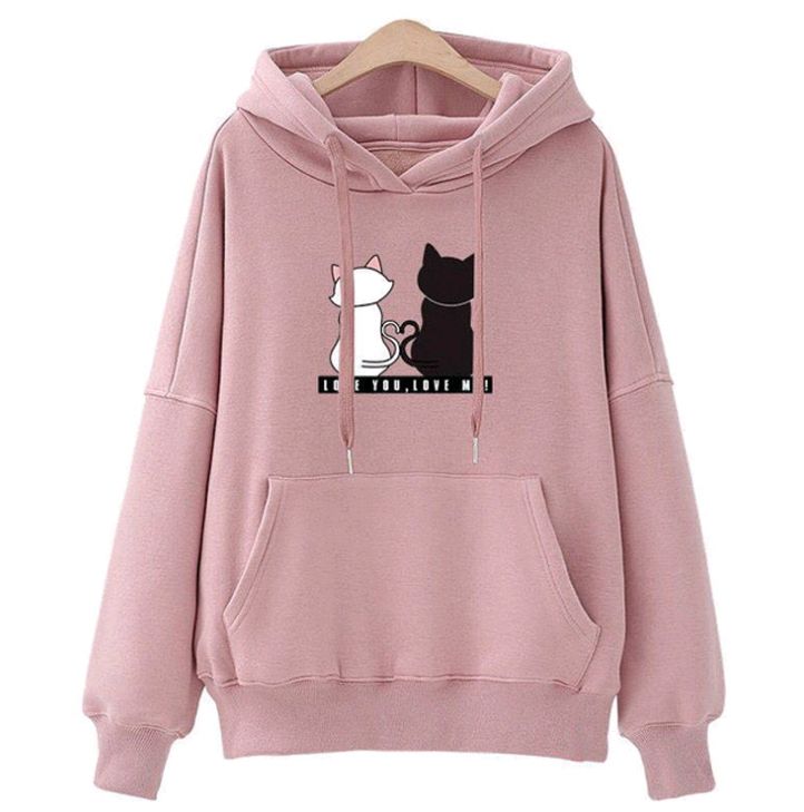 Women Autumn Winter Casual Hooded Sweatshirt