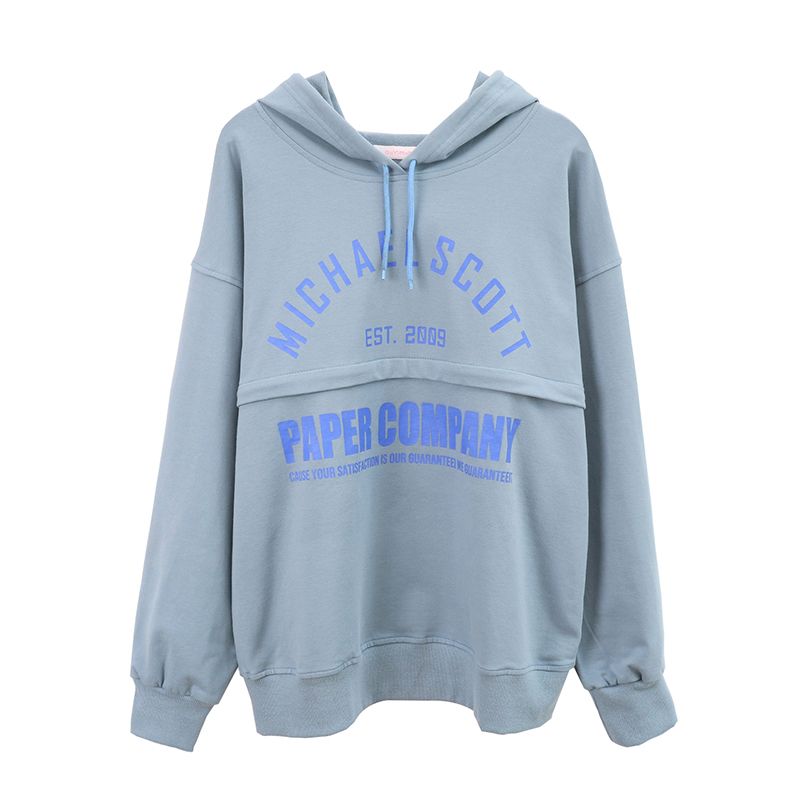 Sky Blue-Fall Maternity Sweater Hooded Hoodie Ergonomic Baby Kangaroo For Women
