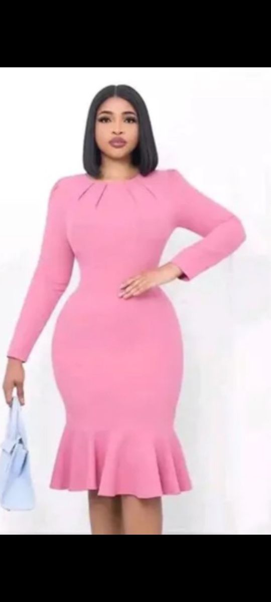 Stylish Pink Gown For Ladies