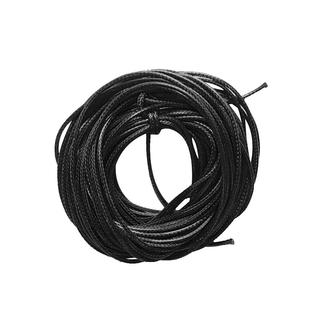10m Waxed Nylon Thread Cord String For Necklace Bracelet Jewelry Black