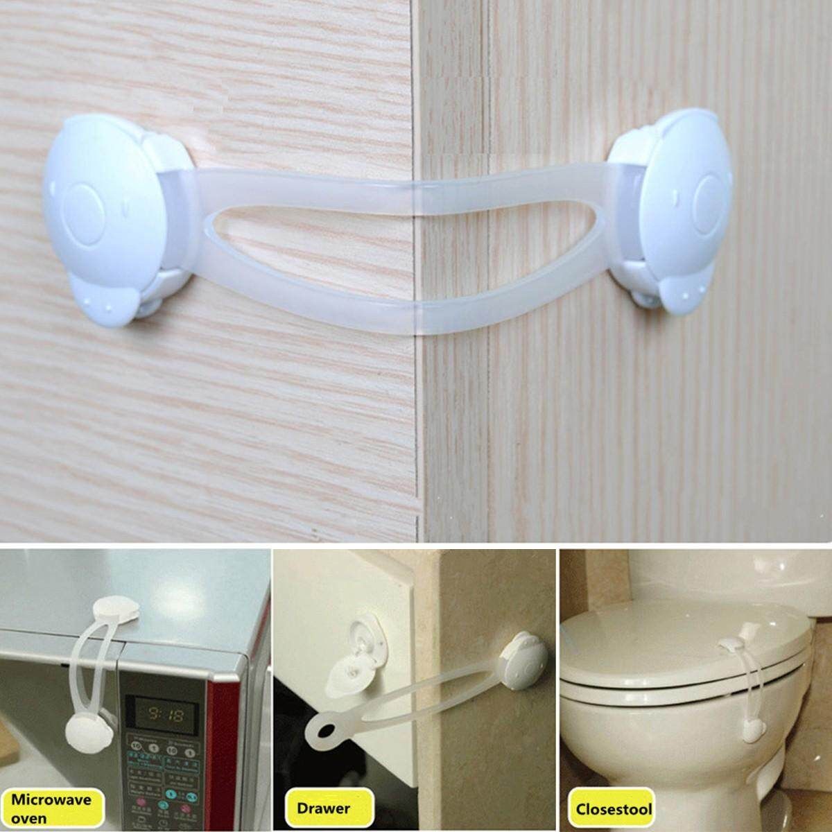 5PCS Baby Kids Children Long Safety Fridge Drawer Door Cabinet Cupboard Lock