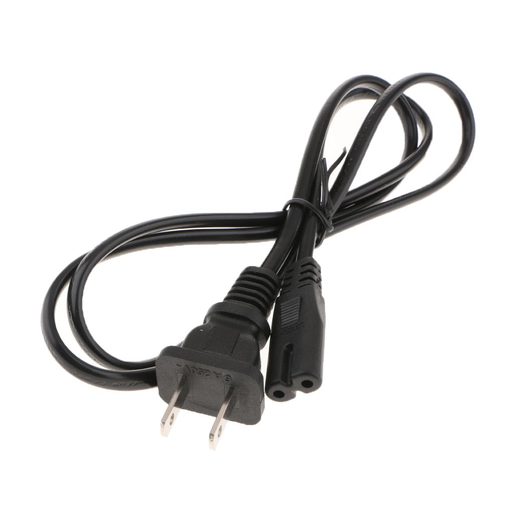 For  PS4/PS3 3FT 2 Slot Prong Power Supply Cord Adapter Cable Wall