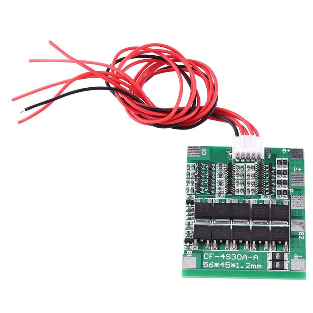 4S 30A Lithium 18650 Battery BMS PCB Protection Balance
