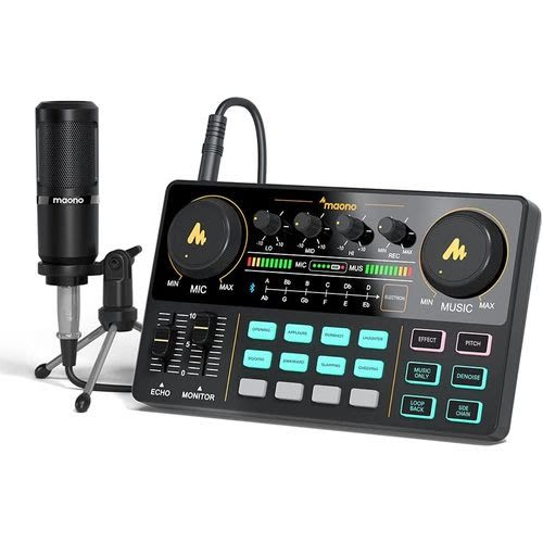 Maonocaster Lite Audio Interface With Dj Mixer And Sound Card