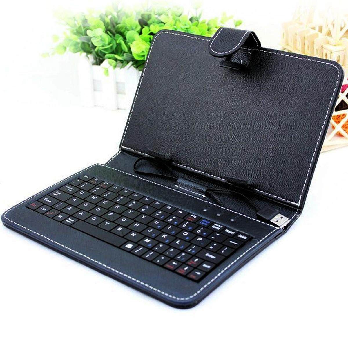 USB Keyboard Leather Tablet Cover Protective Case Holder For 10