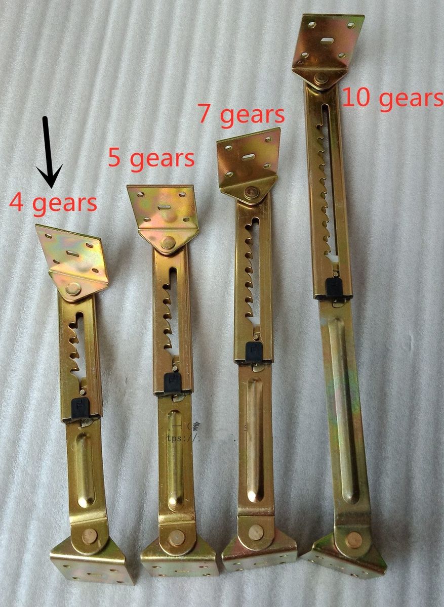 1Pair Adjusting Hinge Angle Lifting Rod 4-10 Gear Support