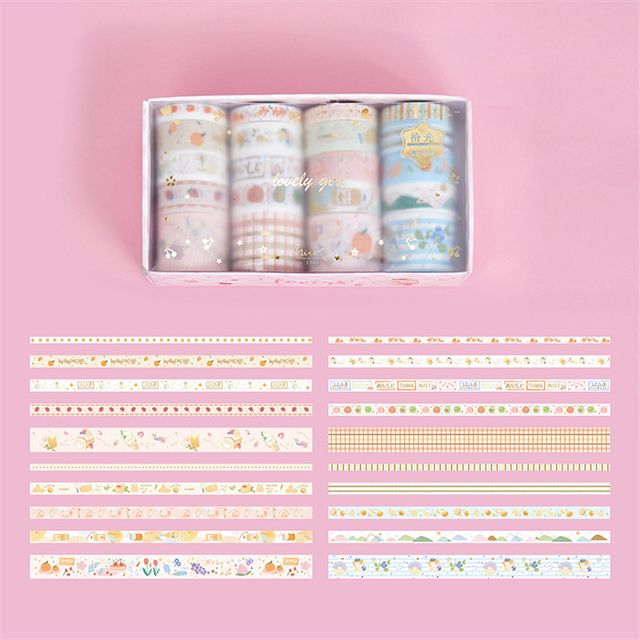 Washi Tape 20 Roll Washitape Set Stickers Masking Adhesive
