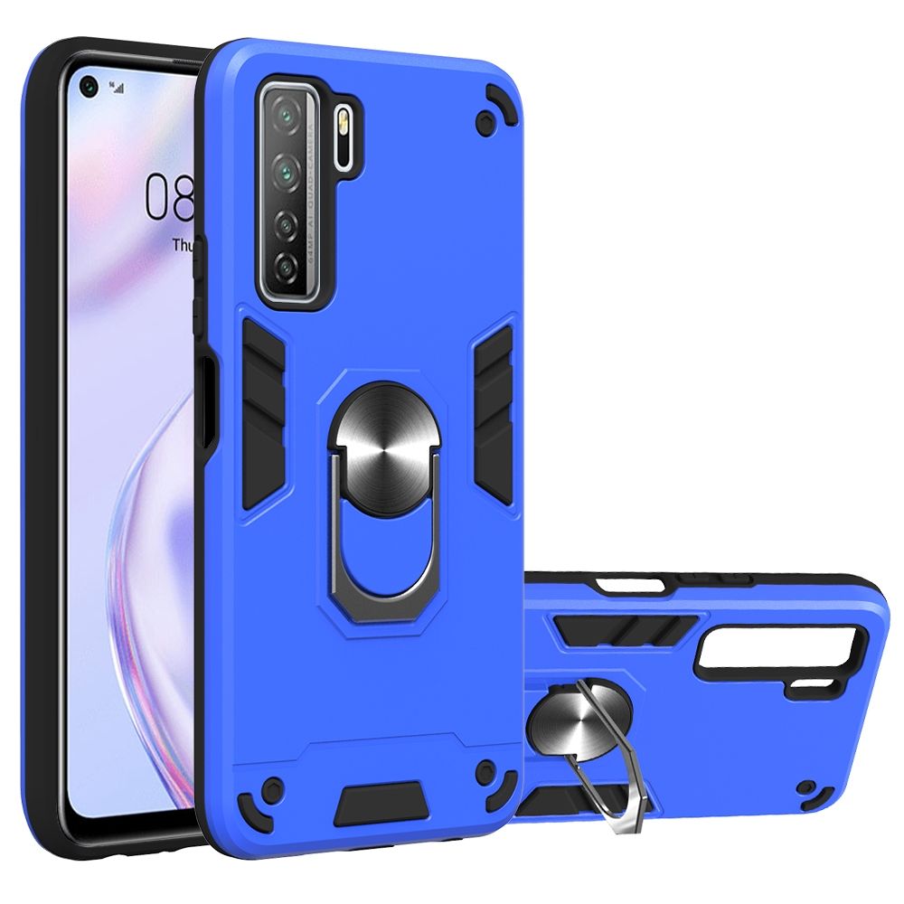 For Huawei Nova 7 SE / P40 Lite 5G PC+TPU Ring Case