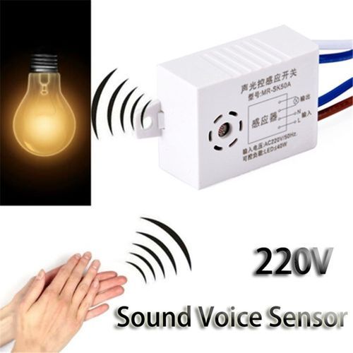 220V Detector Sound Voice Sensor Intelligent Auto On Off Light Switch