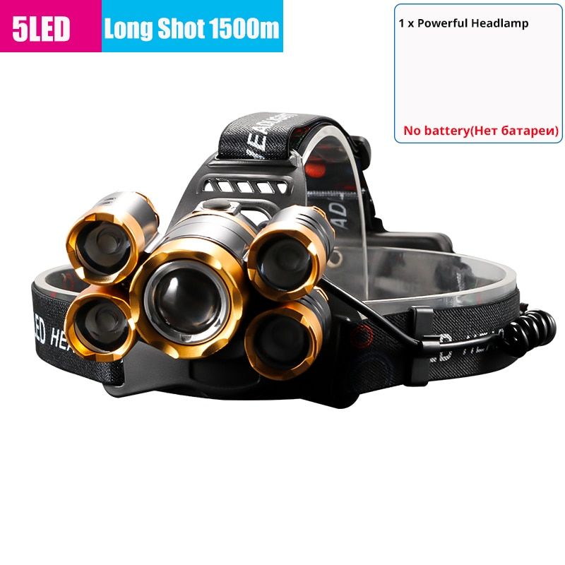 5000000LM XHP200 Most Powerful LED Headlamp Rechargeable Head Flashlight LED Headlight 18650 USB