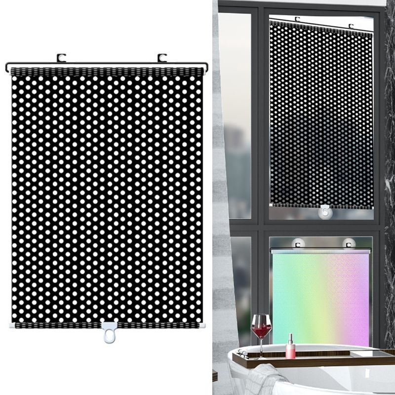 Telescopic Car Sun Protection Curtain 50x125cm Mesh Black