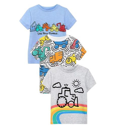 3 In 1 Boys Short Sleeve T-shirt