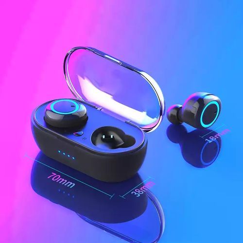 Wireless Earbuds Bluetooth Headphones Earpiece Fingerprint Touch Control Earpods 6D Stereo Bass Headset