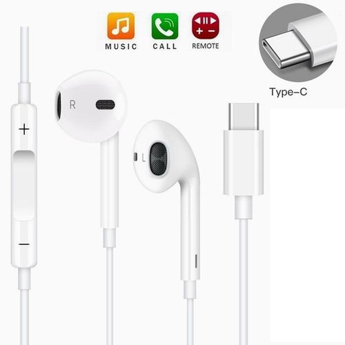 Type C Wired Earphone In-Ear Noise Cancelling Microphone Headphones