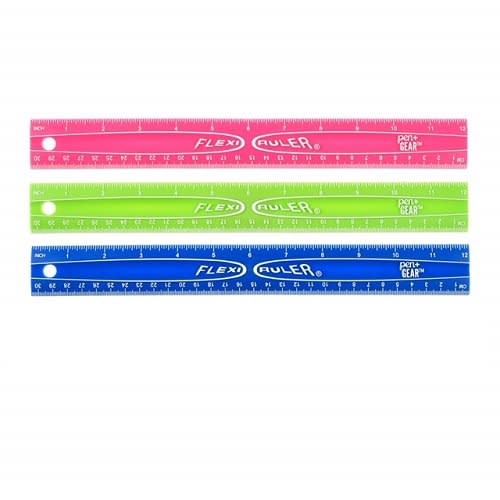 Flexible Academic Ruler - Back To School - 3 Pack
