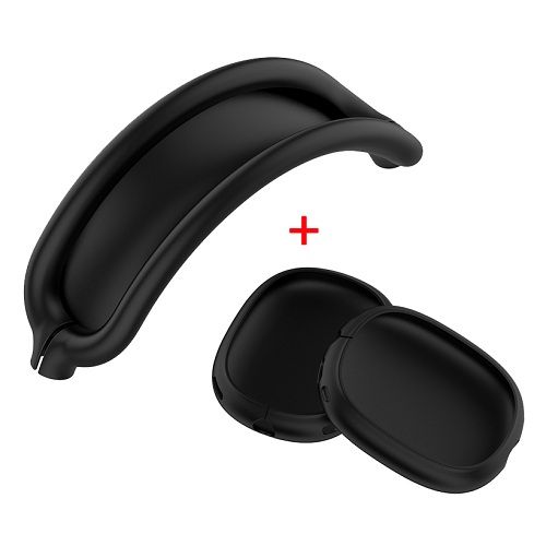 Airpods MAx Silicone Case- 3in1 Case- Black