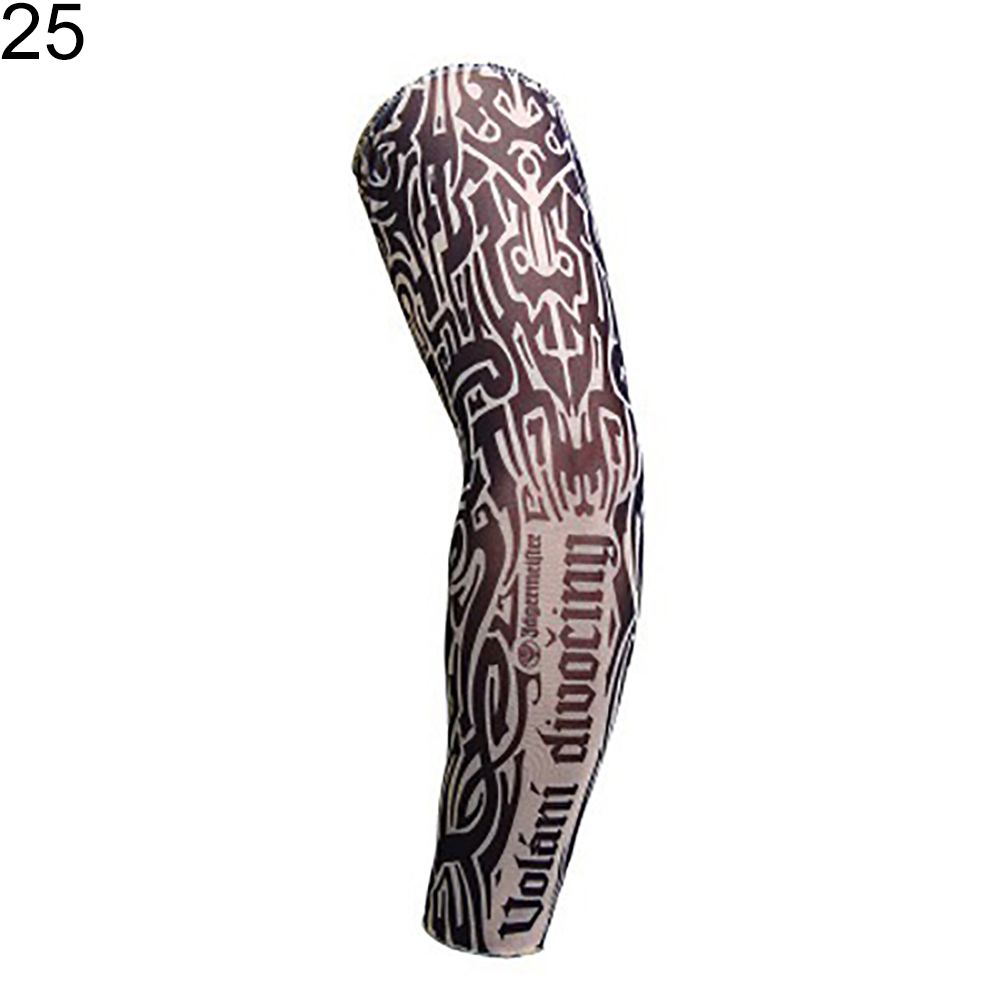 1Pc Outdoor Anti-sunlight Sport Tattoo Arm Sleeves-25#