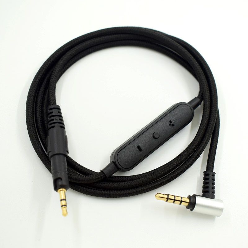 Replacement Audio Cable For Audio-Technica ATH-M50X M40X Headphone Microphone Volume Control