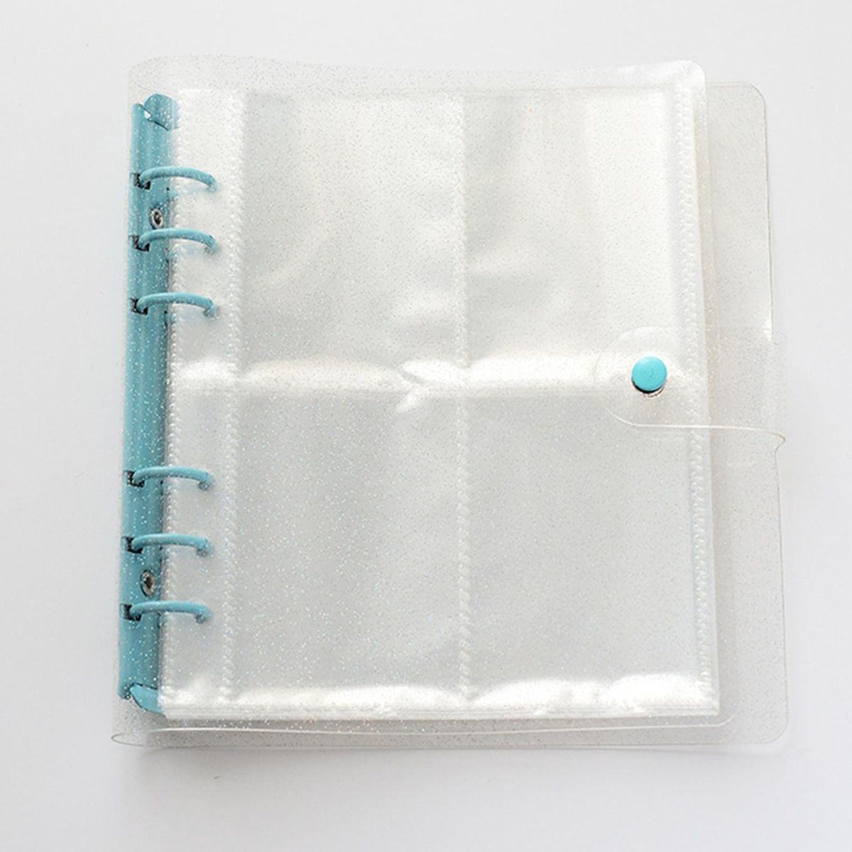 3 Inch Photo Album Picture Card Protectors Sleeve Pages Shiny Blue