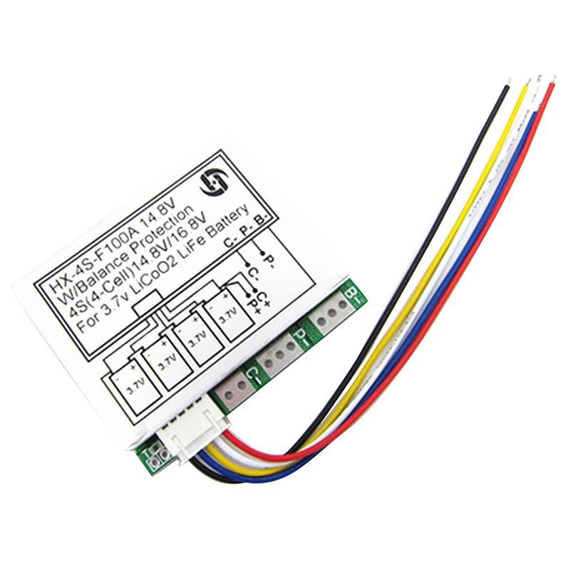 4S 12.8V 14.8V Lithium Battery LiFe LiFePO4 Li-Ion Lipo Protection Board Balance 100A Discharge 10A Charge 3.7V BMS Circuit