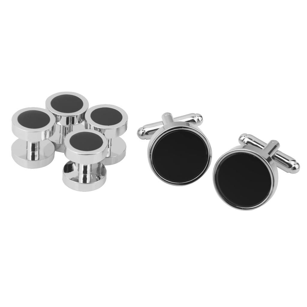 Men Tuxedo Cufflink Formal Dress Shirt CuffLinks Collar