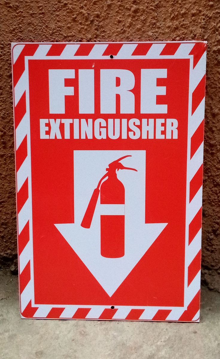 Fire Extinguisher Notice Safety Signage