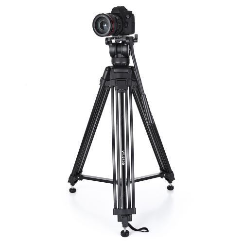 VT-2500 Professional Camera Tripod With Fluid Head 360 Ball