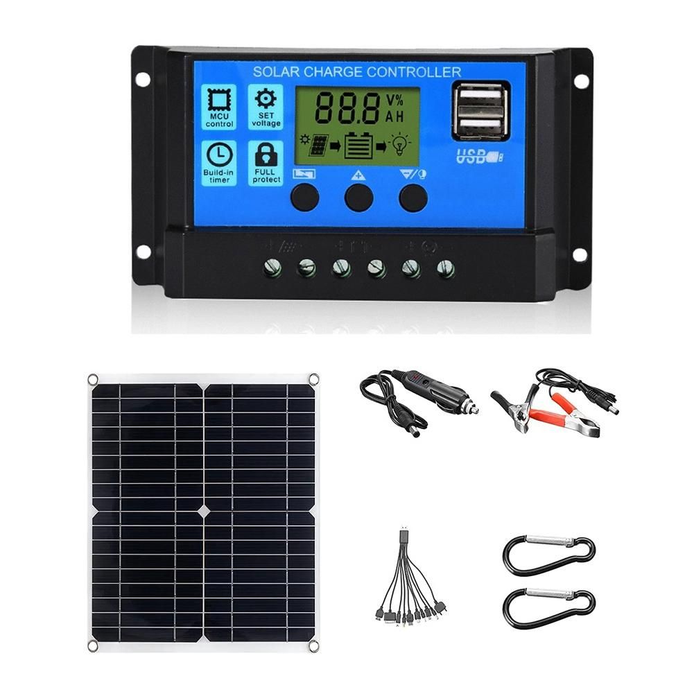 50W Solar Panel 18V Solar Cells Bank Connector Cover with