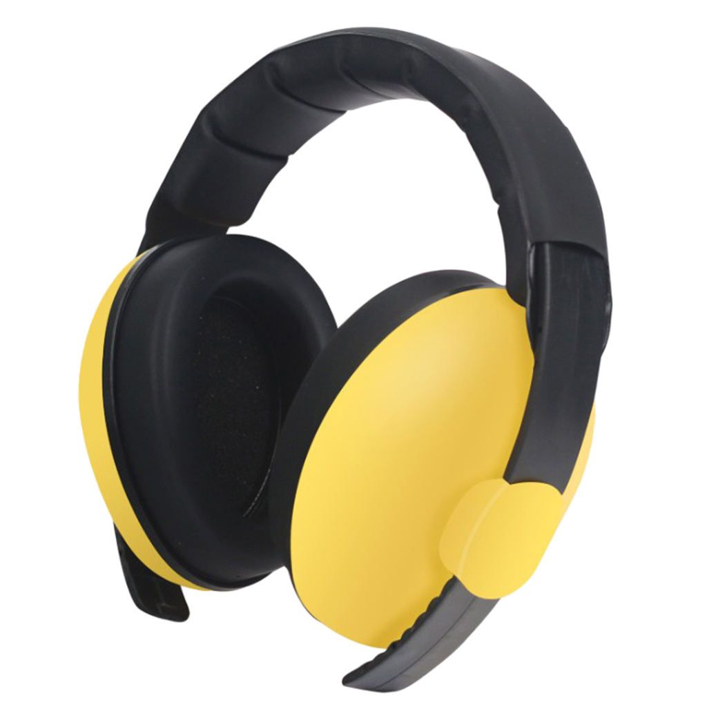 Anti Noise Earmuffs Folding Ear Defenders Sleep Protectors Muff Yellow