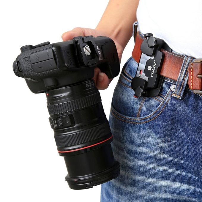 Camera Clip With Plate 1/4 Screws For DSLR Mount Holder Gopro