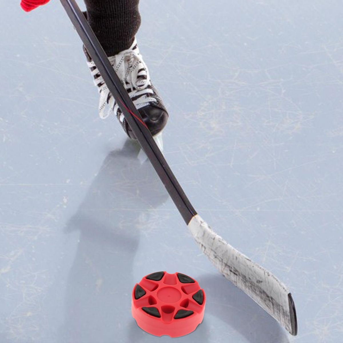 Inline Roller Hockey Puck Dryland Skate Ball Official Red