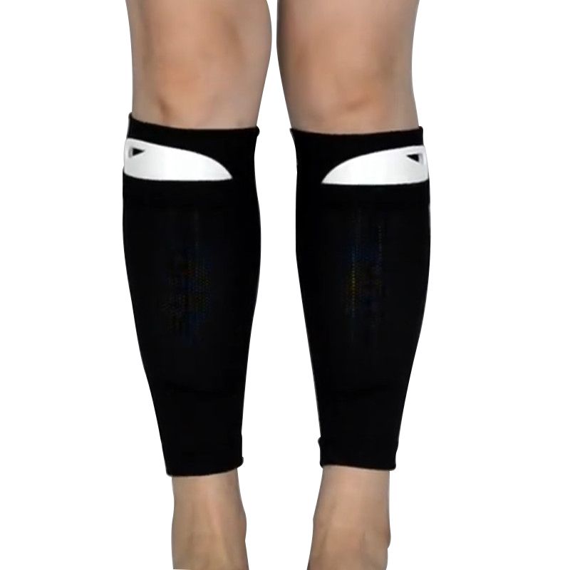 1 Pair Outdoor Sports Soccer Shin Guard Pad Sleeve Sock Leg Support Football Calf Sleeve-Black