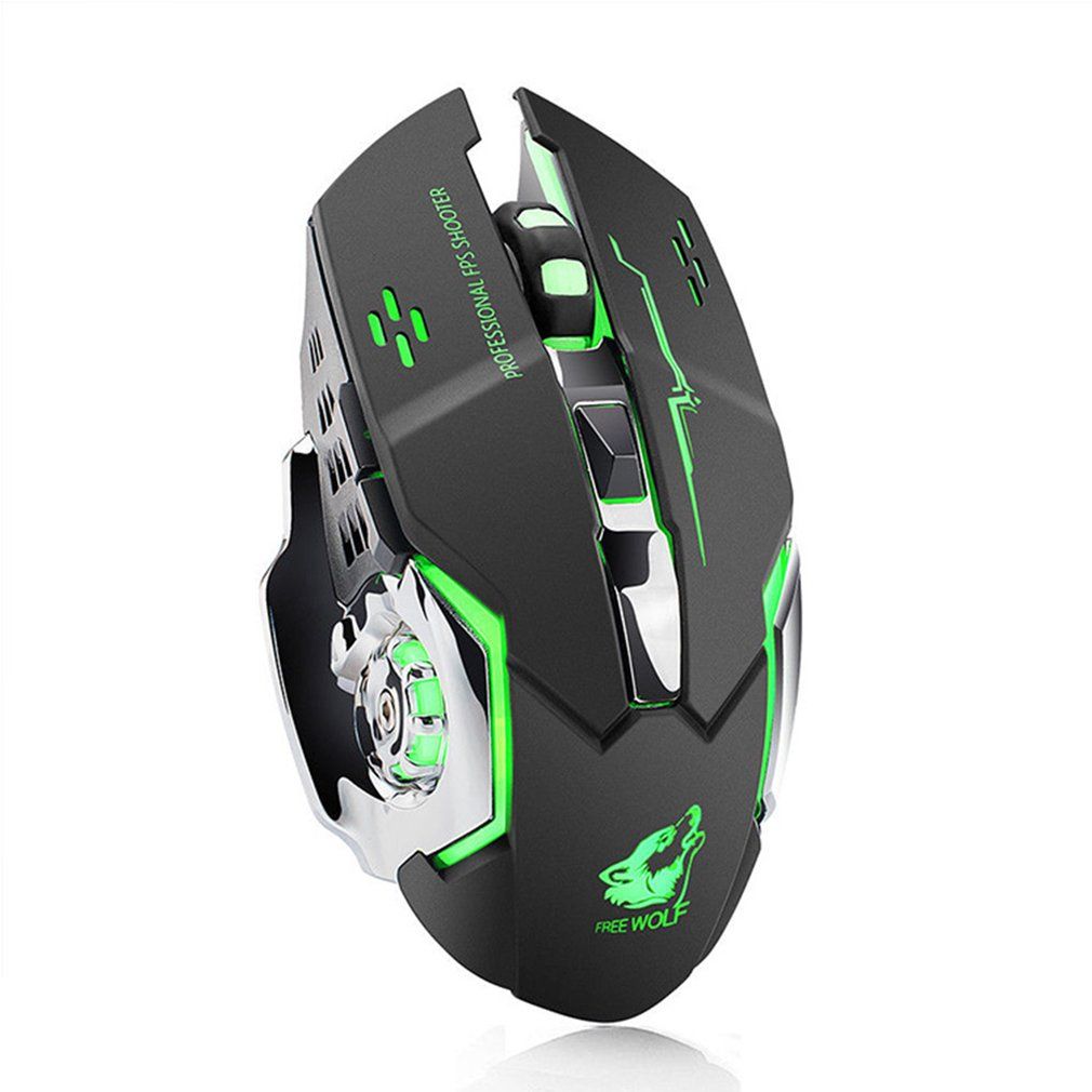 X8 Super Quiet Wireless Gaming Mouse 2400DPI Rechargeable Gamer Computer Mouse