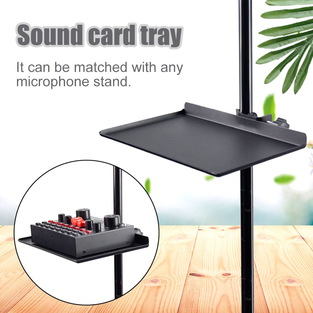 Live Tripod Iron Phone Clip Microphone Stand Sound Card