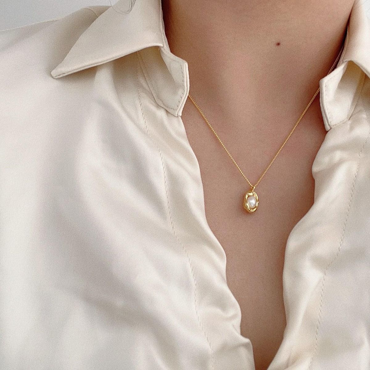 Gold Initial Necklaces Gift for Women,18K Gold Plated Dainty Layering Paperclip Link Chain Necklace